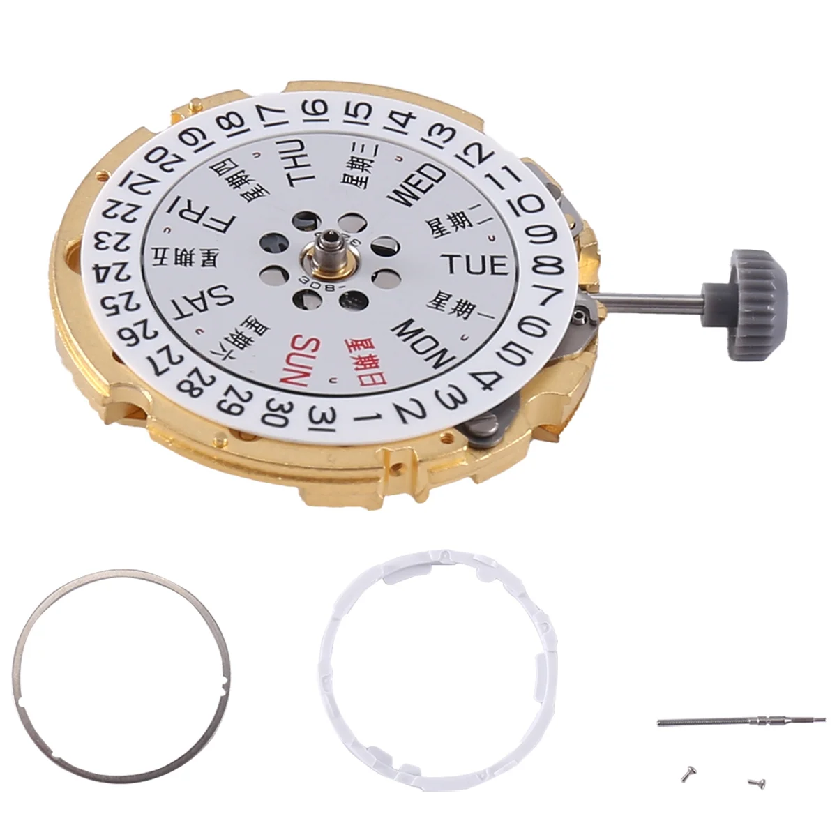 For Miyota 8200 Movement Automatic Mechanical Movement 8205 Double Calendar Movement 3Pin Movement