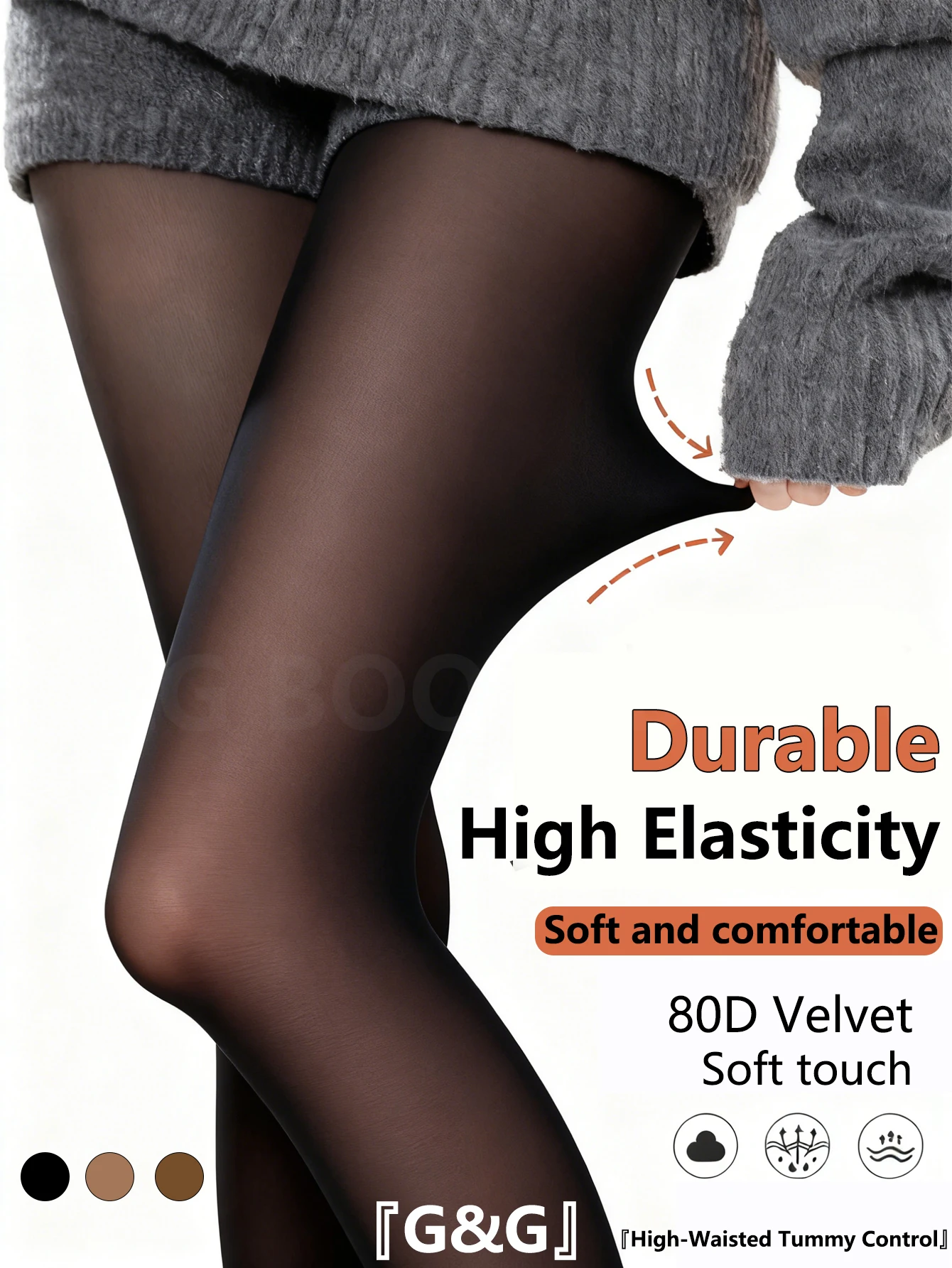 

Plus Size Women's Fleece Warm Winter Tights Leggings Thick Fleece Panty Fake Translucent Pantyhose Thermal Stockings Woman