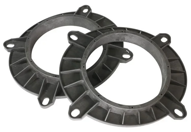 Car Front Rear Door Speaker Mat Wire Mount Adapter Plates Bracket Ring Harness Plugs 6.5