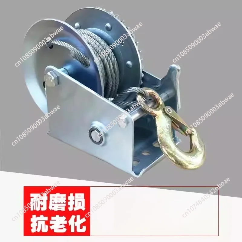 small manual hand crank winch 600  800lbs Boat Truck Auto Manual Winch Tool Lifting Sling lifting tools