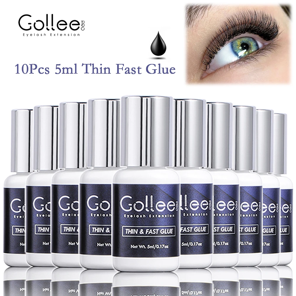 

Gollee Lash Extension Glue 10/12PCS Wholesale Set Super Bonder Glue Bonder Lash Extension Supplies Super Bonder Lashes Gule Set