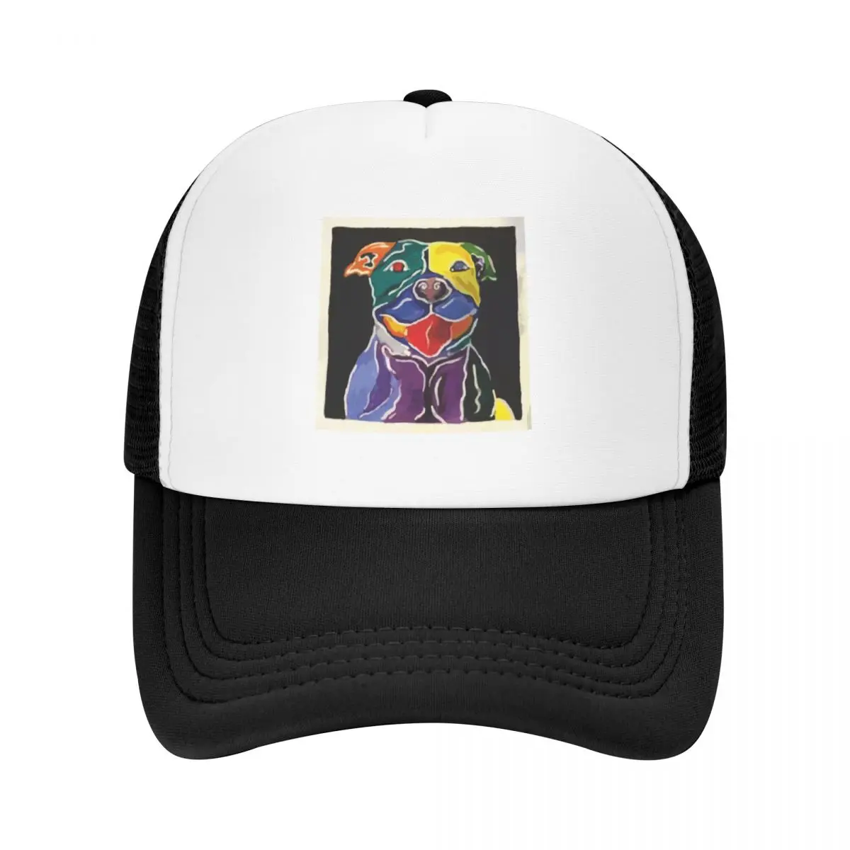 

Happy Pitbull Baseball Cap Winter hat funny Mountaineering For Men Women's