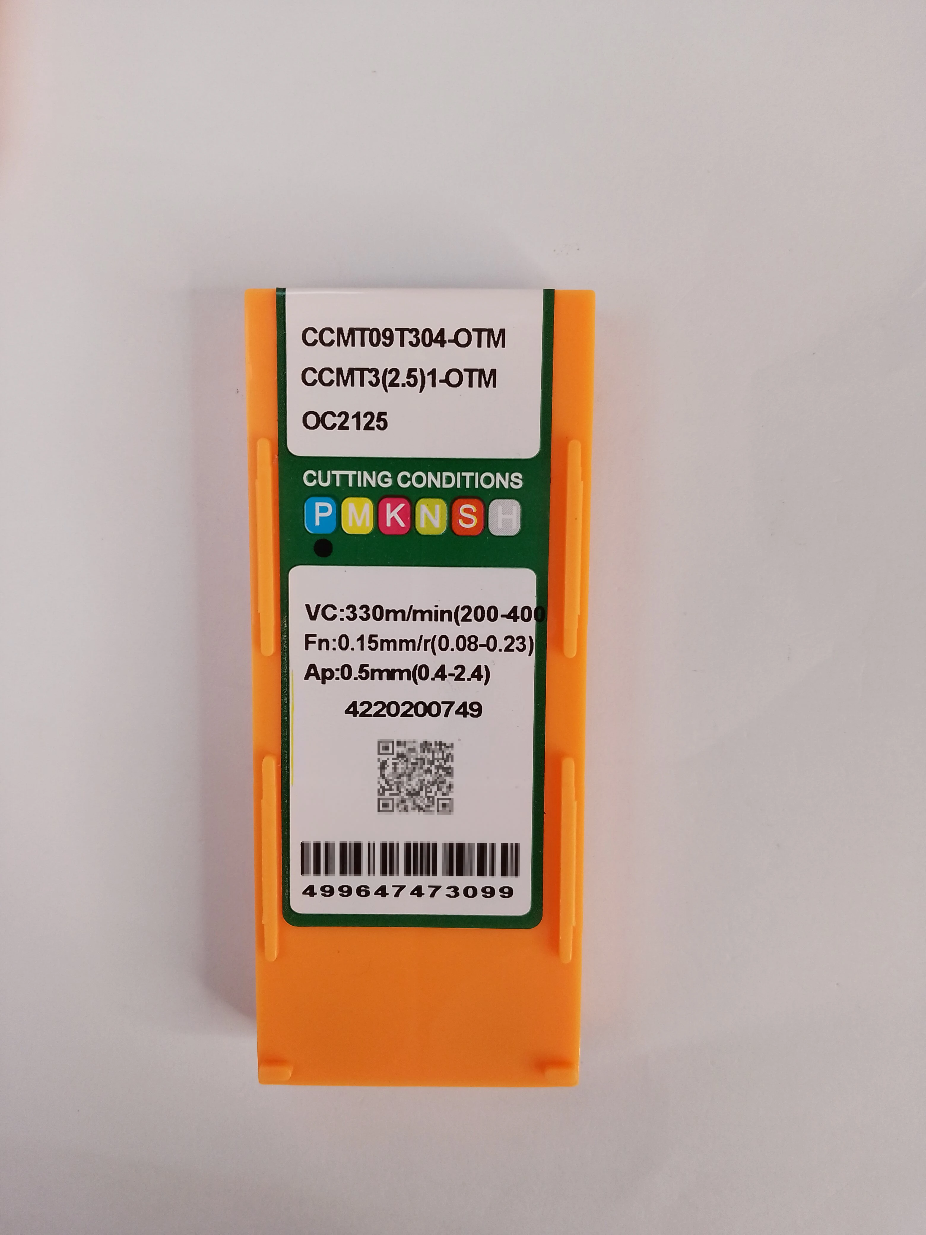 Inserti per tornitura in metallo duro originali al CCMT09T304-OTM-OC2125 utensili per tornio CNC per P