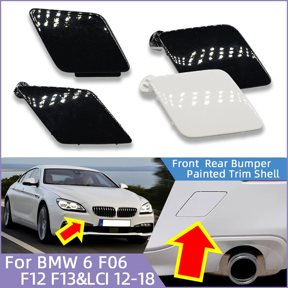 Auto Parts Front Rear Bumper Tow Hook Cover Cap For BMW 6 F06 F12 F13 LCI Ordinary Version 2012-2018 Towing Hauling Shell Lid