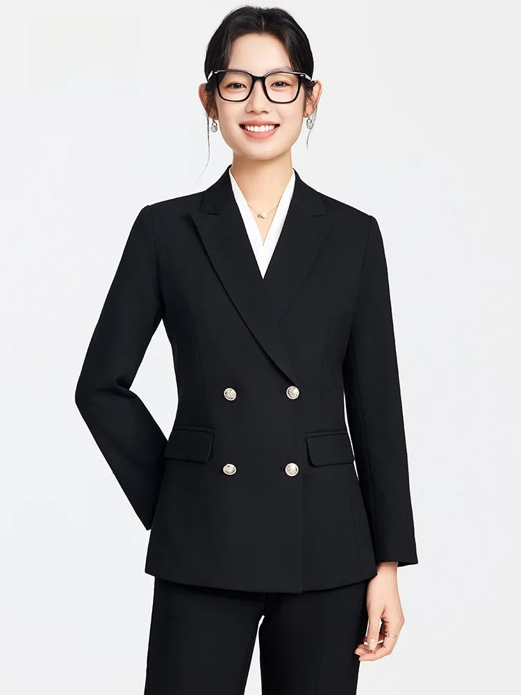 

Profional Suit Jaet Women's Career Interview Formal Set Government Official Ele High-End Feel Commute Sle Slim Fit