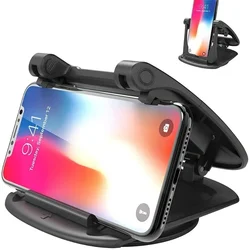Car Dashboard Holder Phone Mount 360° Rotatable Phone Bracket Hub Horizontal & Vertical Mobile Phone GPS Support for IPhone Mi