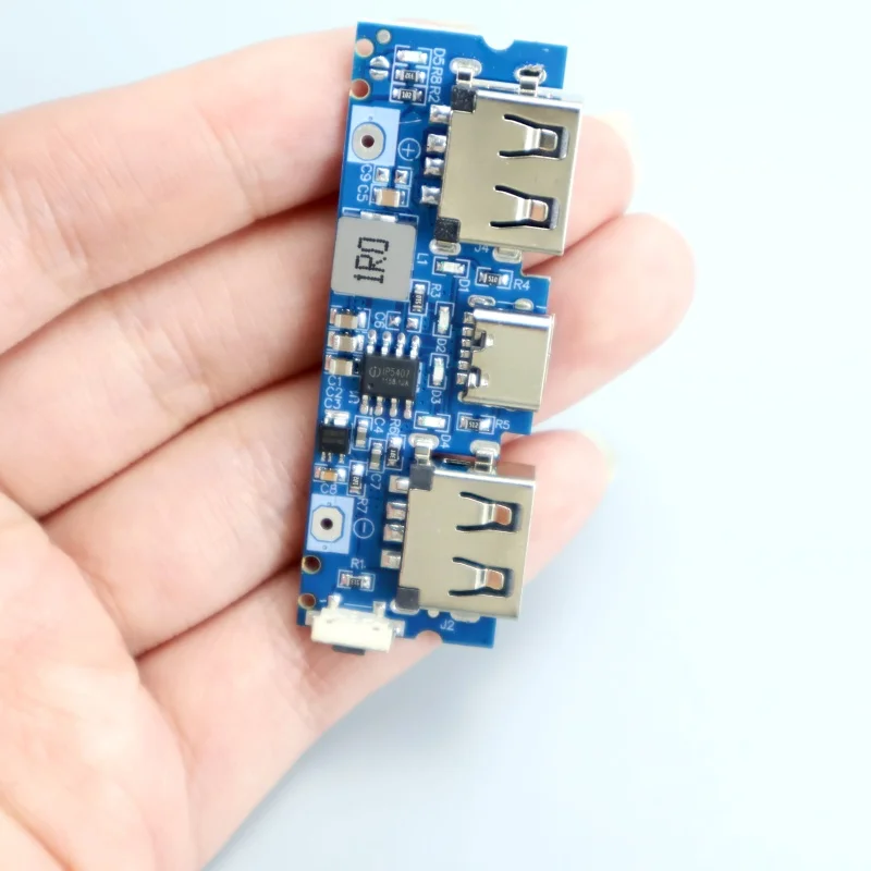 Micro/Type-C USB 5V 2.4A Dual USB 18650 Boost Battery Charging Board Mobile Phone Power Bank Accessories DIY