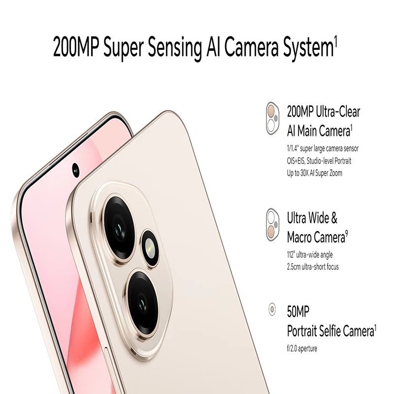 الإصدار العالمي Honor 400 DNY-NX9 Snapdragon 7 Gen 3 6.55 "2736×1264 AMOLED 200MP 6000mAh 80W شحن سريع NFC