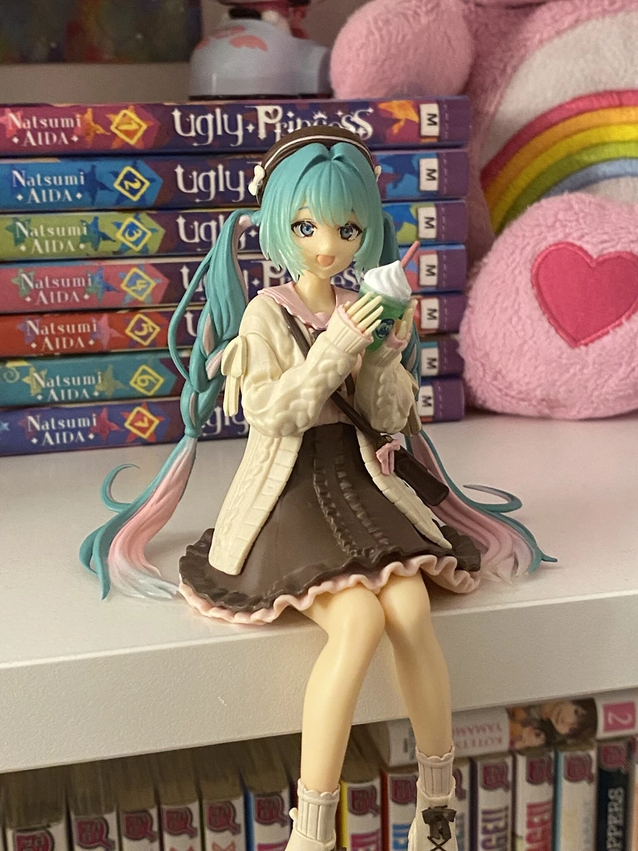 15 cm Hatsune Miku Anime Figuur Herfst Datum Miku Action Figure Kawaii Meisje Noodle Stopper Beeldje Computer Case Ornamenten Model