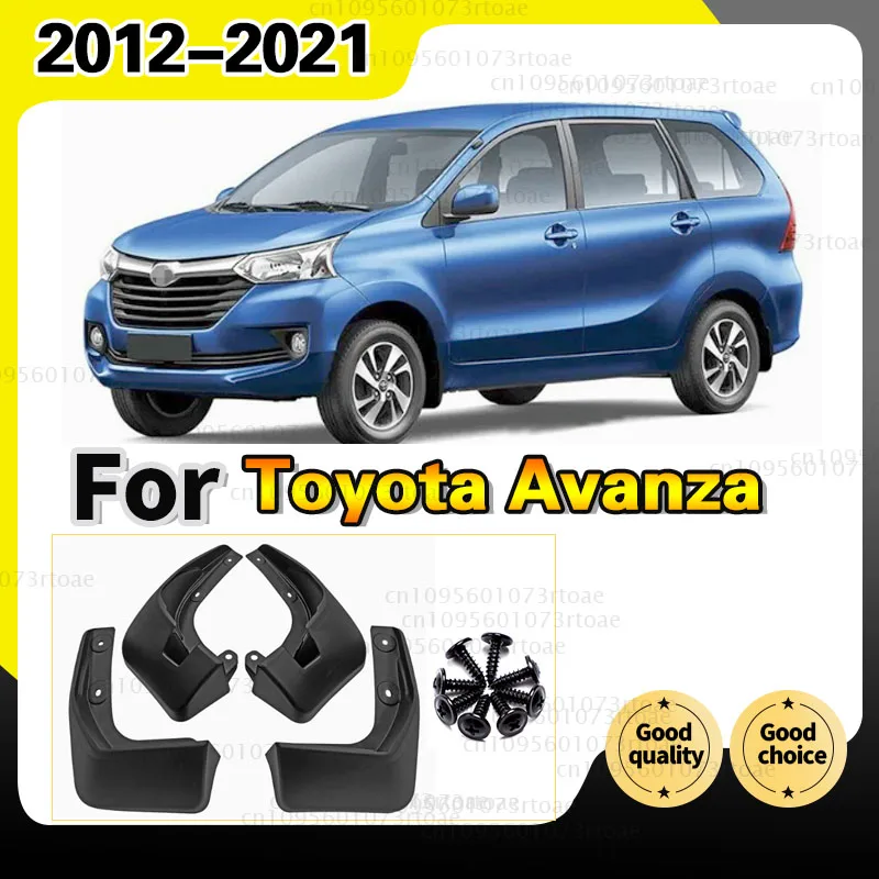 

Mudguards For Toyota Avanza 2012-2021 4pcs Thick Polypropylene Mud Flaps For Cars Front Rear Splash Guards Car Accessories