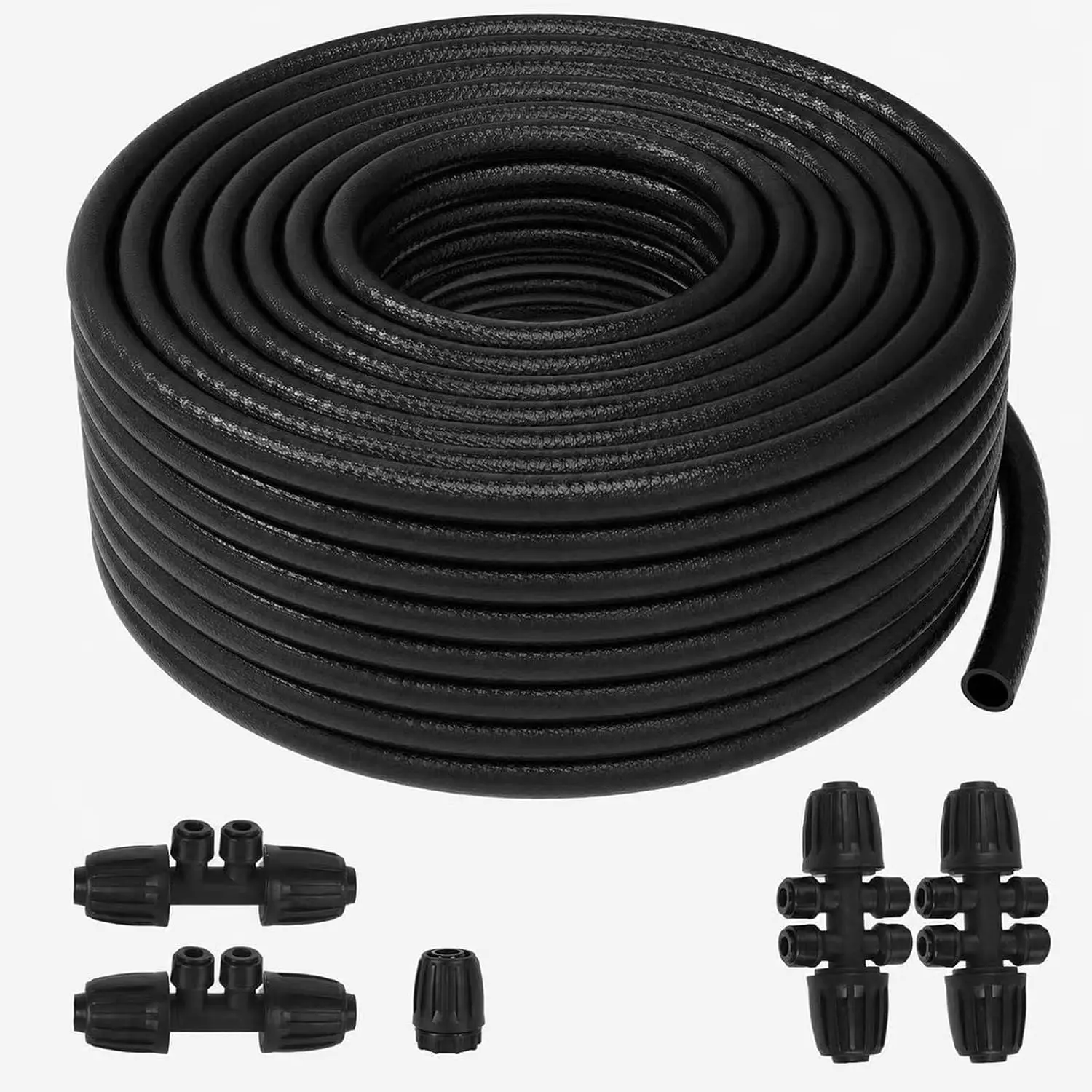 100FT 1/2" Drip Irrigation Tubing Kit - Premium Garden Watering System with Connectors