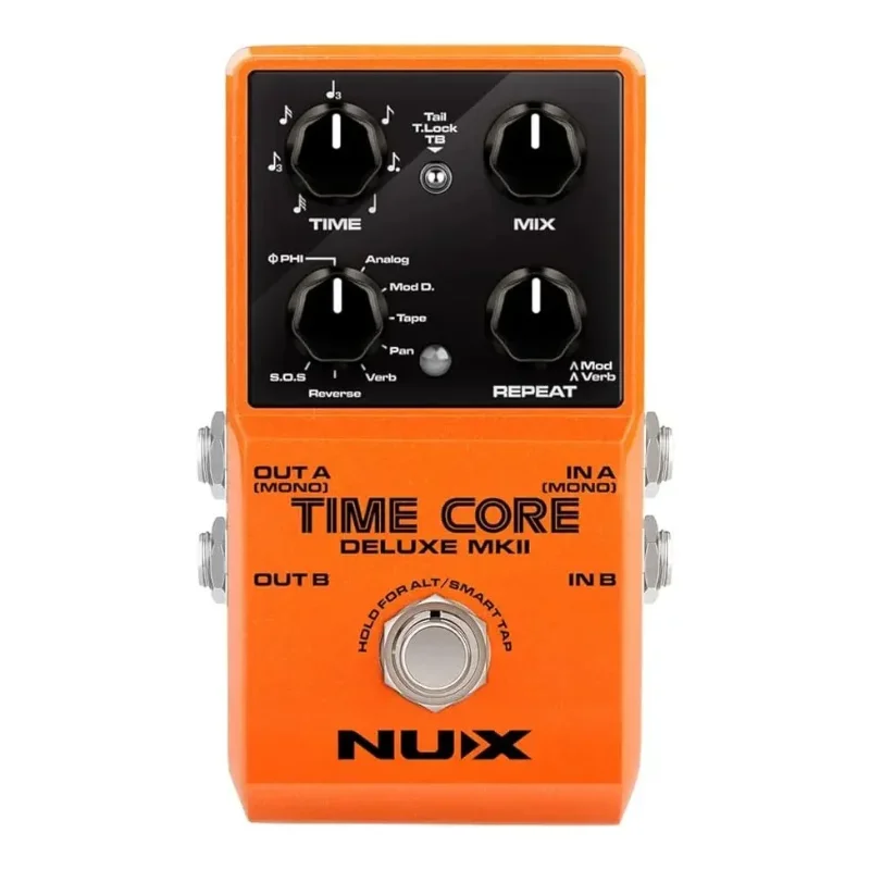 Pedale NUX Time Core Deluxe MKII Effetti per chitarra elettrica Pedale di ritardo versatile con 7 tipi di accessori per chitarra Looper di frasi