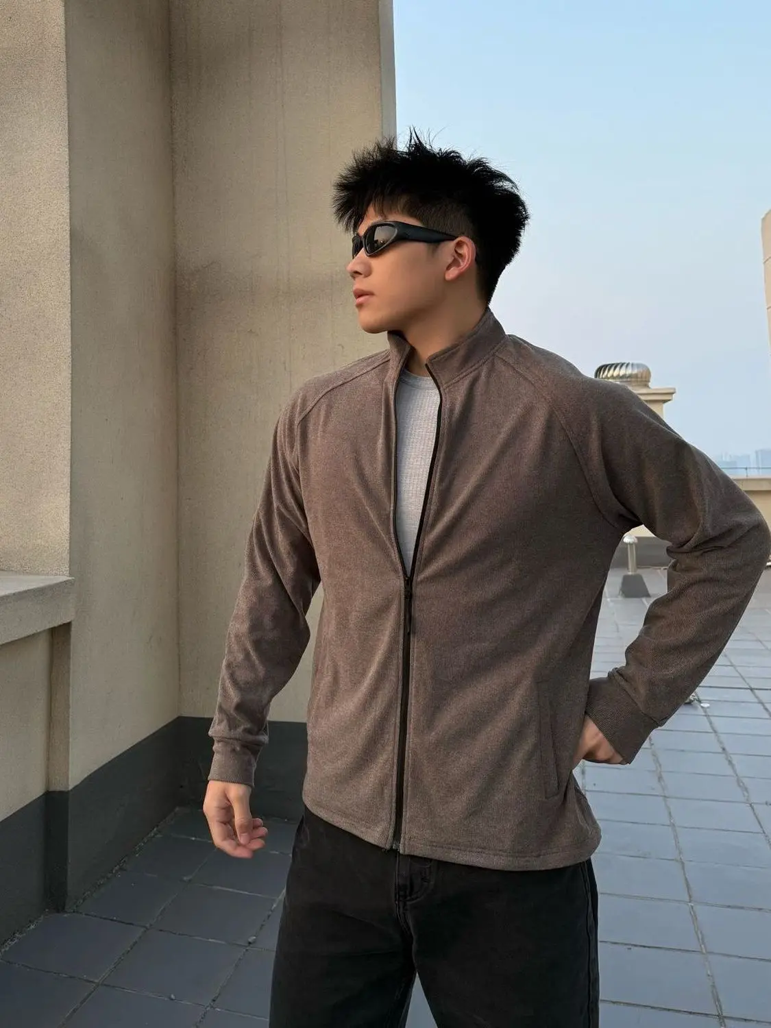 

Fall New Sle Men's Fitn Long Sve T-irt Thermal Base Layer irt Elastic Slim Fit Stand Collar Sportswear Jaet