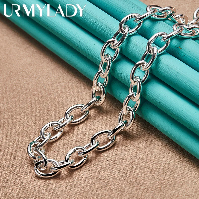 URMYLADY 925 Sterling Silver Love Heart Pendant Necklace For Women Wedding Party Gifts Fashion Jewelry