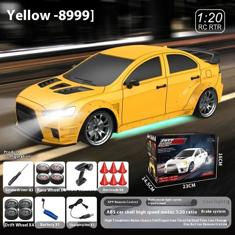 Profesjonalny samochód RC Drift w skali 1/20 GTR911 zdalnie sterowany model symulacyjny samochodu wyścigowego dla dzieci chłopców prezent