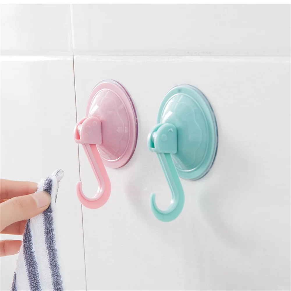 

Vacuum Suction Cup Strong Wall Hooks Door Wall Hangers Bathroom Storage Organizer Rack Punch-free Hook Kitchen Hooks