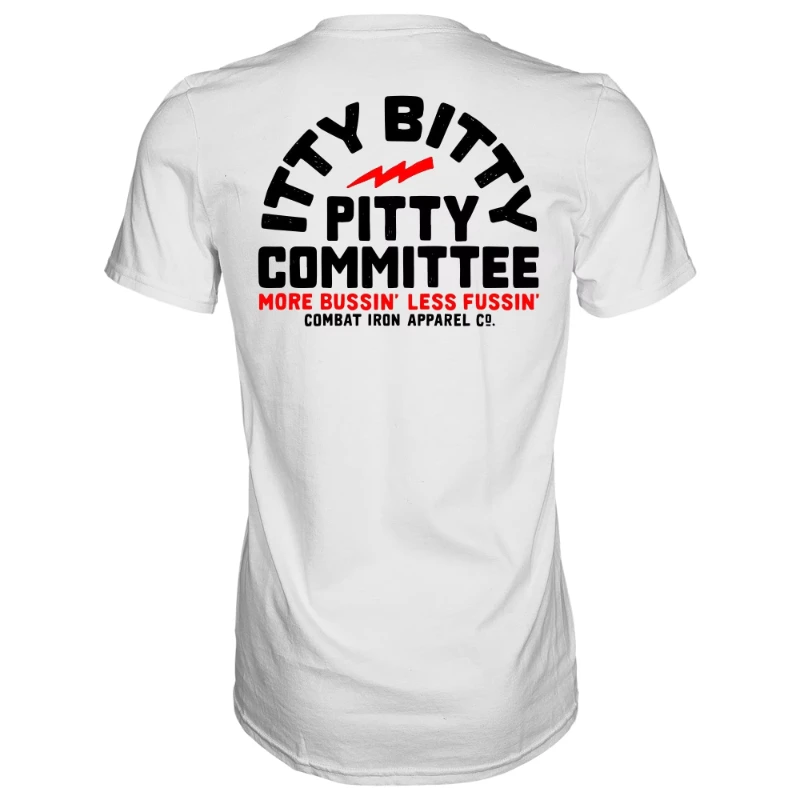 Camiseta Tática Masculina de Algodão Manga Curta Casual Verão 2026 - Comando Iron Itty Bitty Pitty - Mais Ação, Menos Complicação