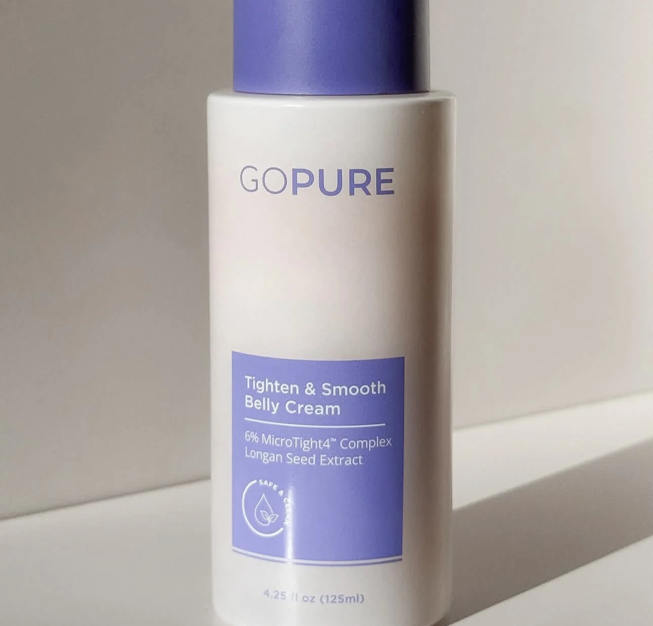 GOPURE Tighten Smooth Belly Cream 6 % MicroTight4 Complex Longan Seed Extract 125 ml Original Repair Belly Skin Brand Body Lotion