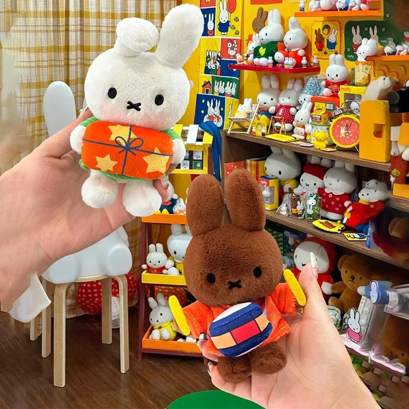 

New In Stock Original Miffy Winter Day Pendant Series Plush Blind Box Cute Hangings Anime Character Festival Toys Christmas Gift