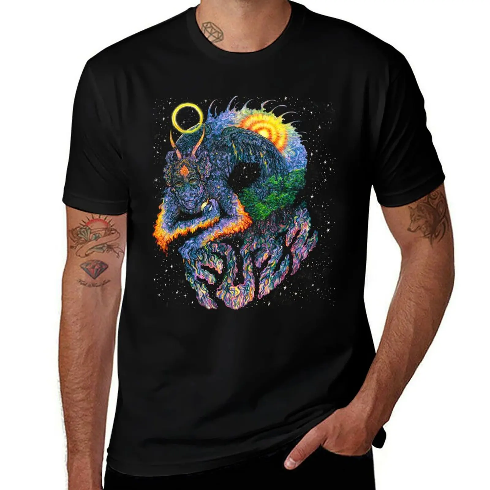 

fuzz T-Shirt tops summer clothes quick-drying mens workout shirts