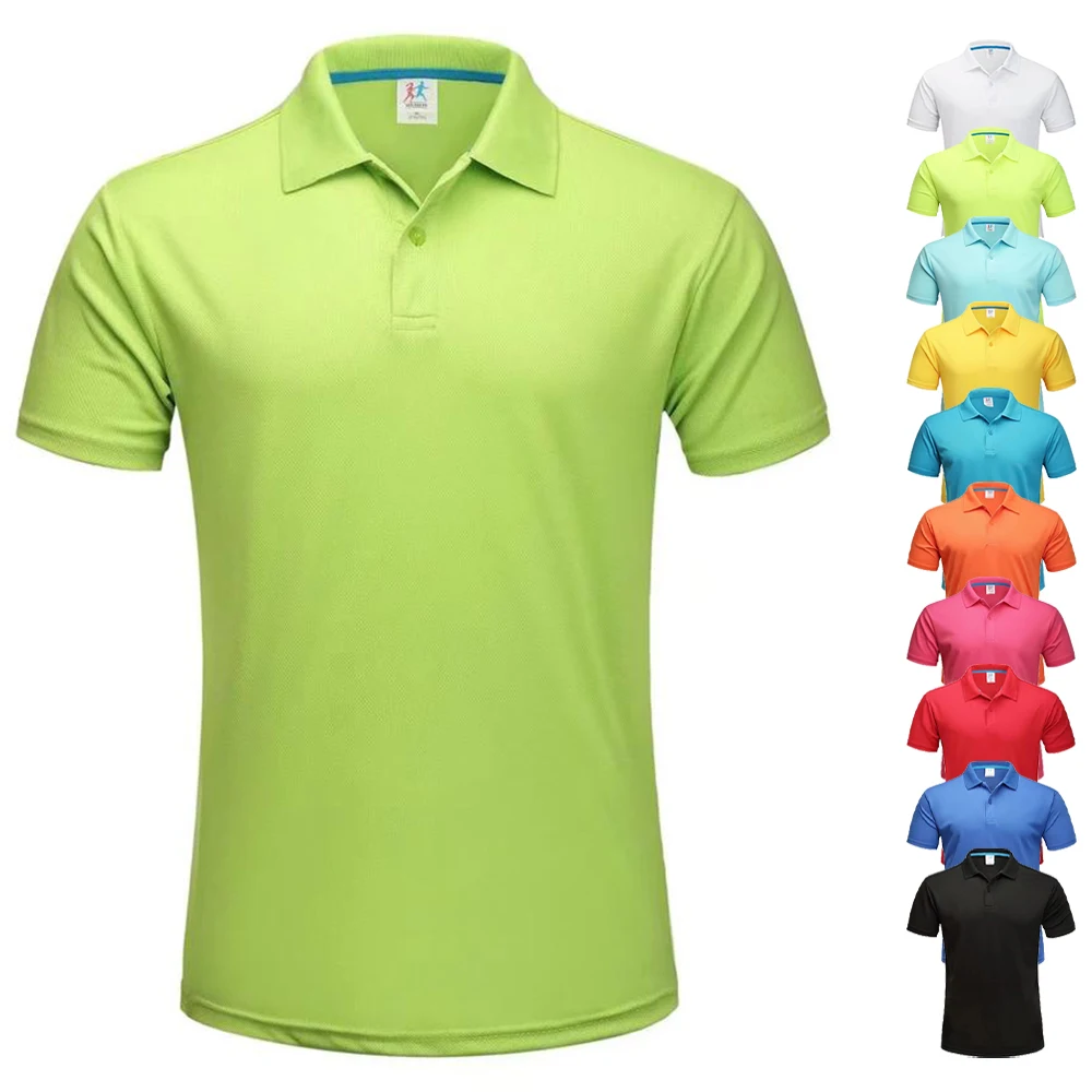 

Dry Fit Breathable Golf Polo Shirt Bulk Wholesale Plain Polyester Sports Collar T Shirt Men Summer Playera Polo T-shirt For Men