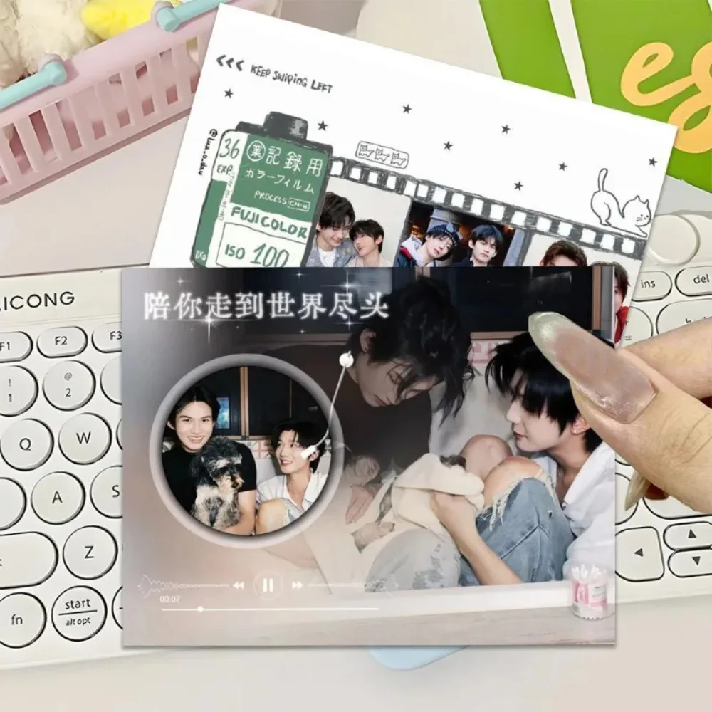 

6Pcs/Set Yun Qi Hao Yiran Exquisite Postcard Yun Yi Xing He High Beauty Decorative Photo Card Desktop Decoration Collectibles