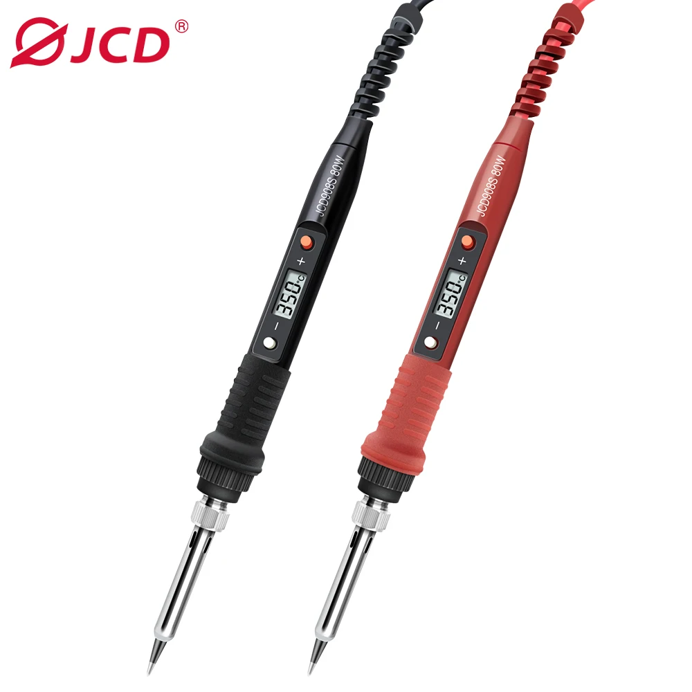 JCD 80W Digital Electric Soldering Iron Set Kit 220V 110V Temperature Adjustable LCD Display Ceramic heating element repair Tool