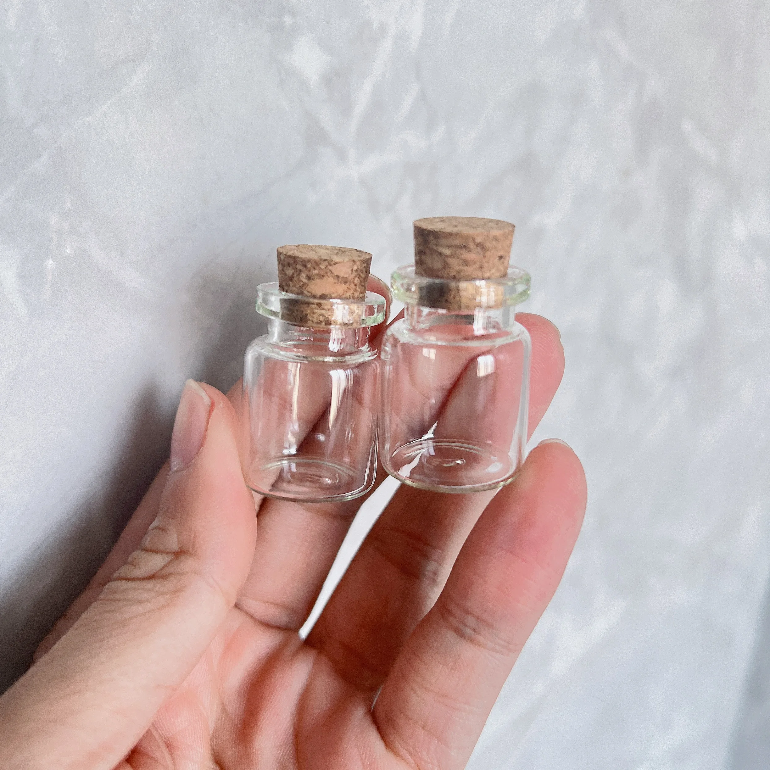 50pcs 100pcs 210 pcs Small Glass Bottles with Cork Stoppers DIY Decoration Mini Glass Vials Cute Glass Vial Wishing Bottle