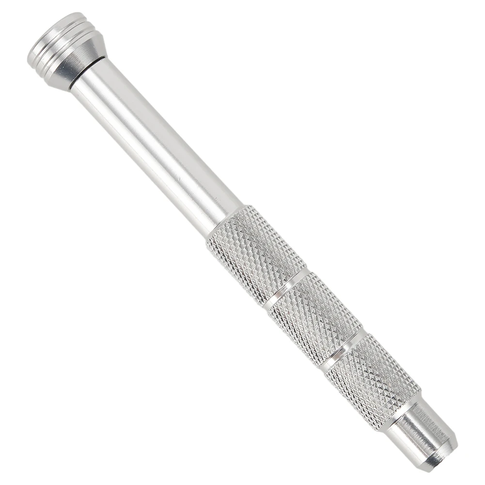 

Driver Handle Screwdriver Handle Bits Holder Silver Screwdriver Holder 4mm Aluminum Alloy For H4 Driver Hex Bits