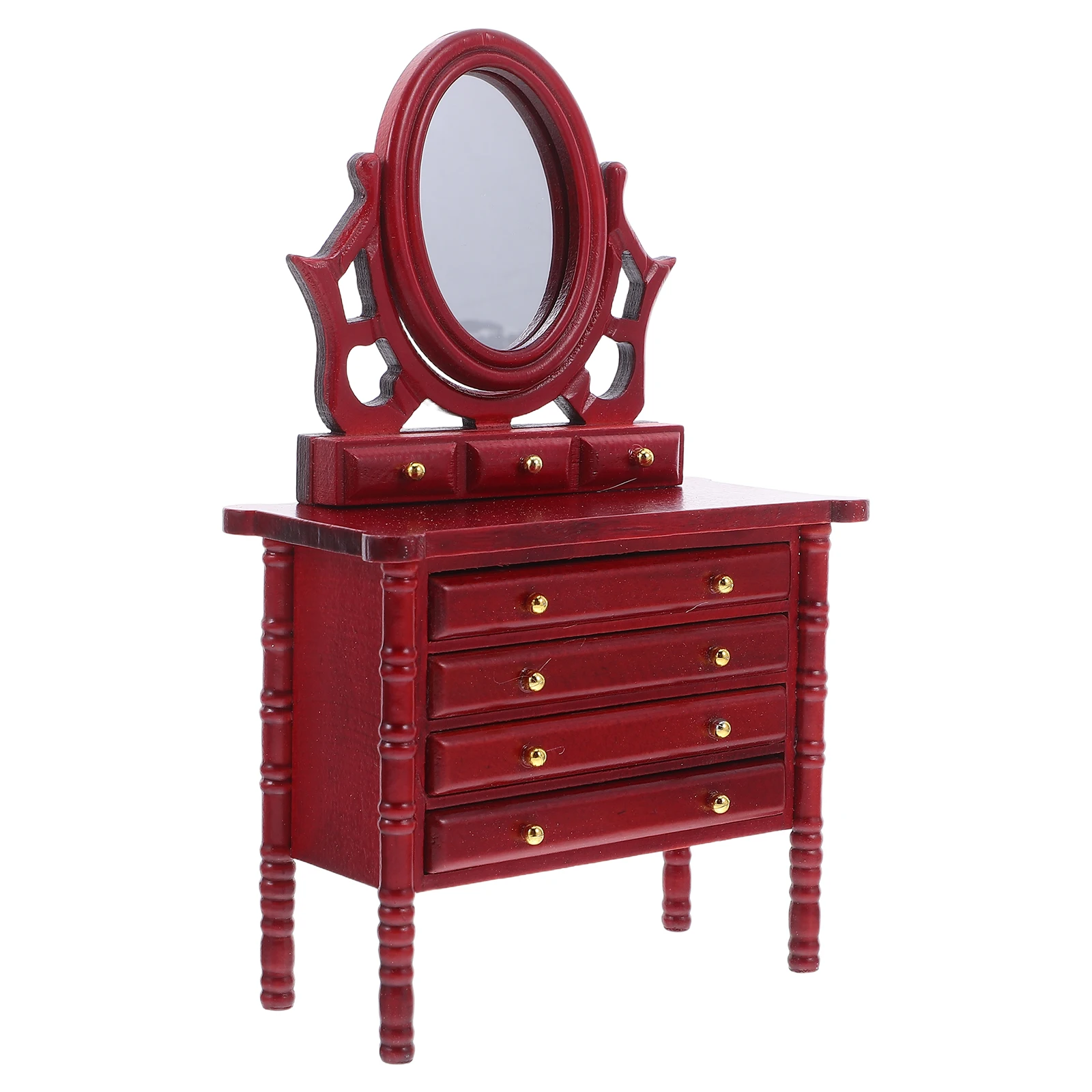 

Mini Dressing Table Dollhouse Vintage Miniature Desk Small Dresser Sideboard Make up