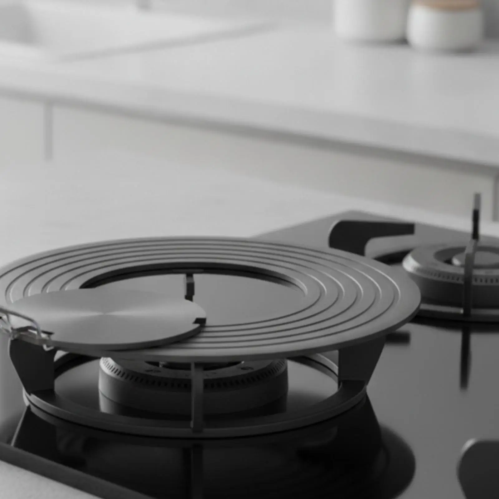 Heat Diffuser for Gas Stove 26cm Aluminum Plate with Detachable Center for Induction Cooktop Use