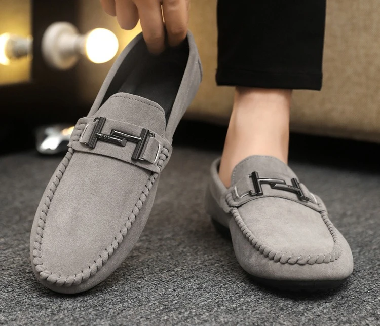 Frühling/Sommer Mode Herren Casual Slipper Rutschfeste Slip-On Schuhe Herren Fahrschuhe – Detail 12