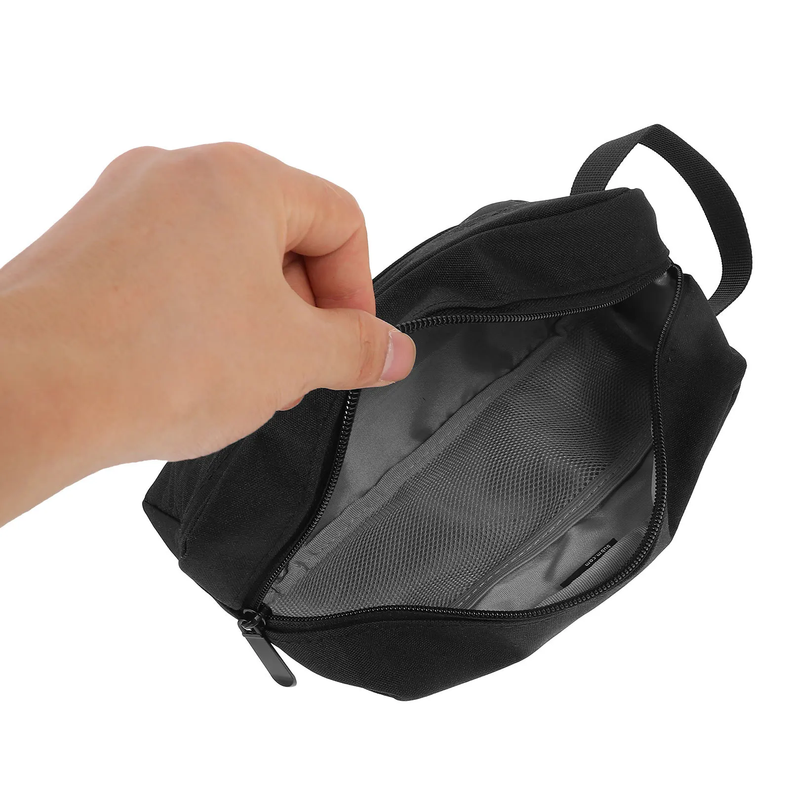 

Premium Data Cable Electronics Storage Bag Polyester Double Layer Zipper Durable Travel Organizer Portable Accessories