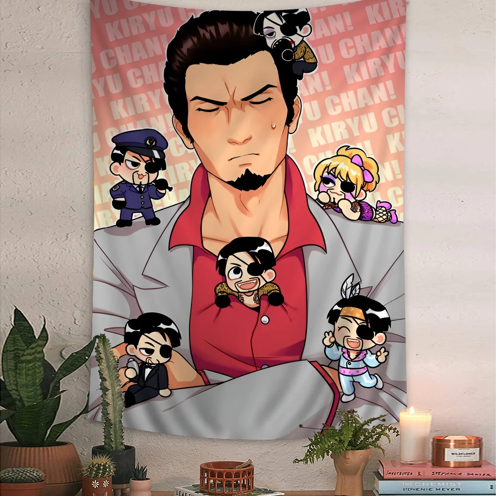 

Yakuza Like A Dragon Game Cartoon Tapestry Art Science Fiction Room Home Decor Art Home Decor
