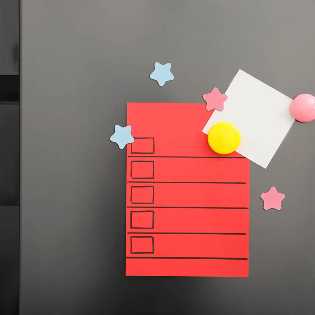 

100 pcs Star Magnets For Fridge Bright Creative Kids Reward Charts Office Whiteboard Wall Decor Magnetic Stars Classroom Use
