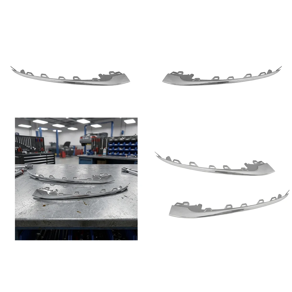 Front Bumper Trim Molding Replacement for Mercedes S-Class W222 2018 to 2020 Models Matching OEM 2228857800 Specification