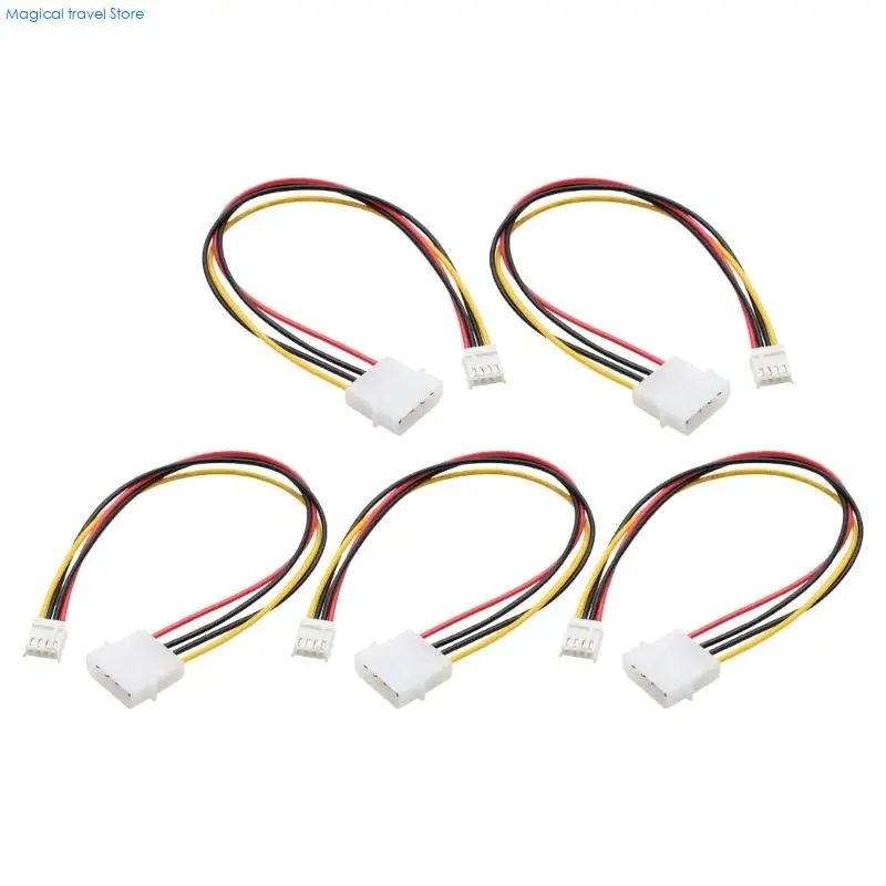 N2UB Big 4Pin to Small 4Pin Convert Cable Floppy Disk Drive Power Supply Wire Computer to Power Connection Cord