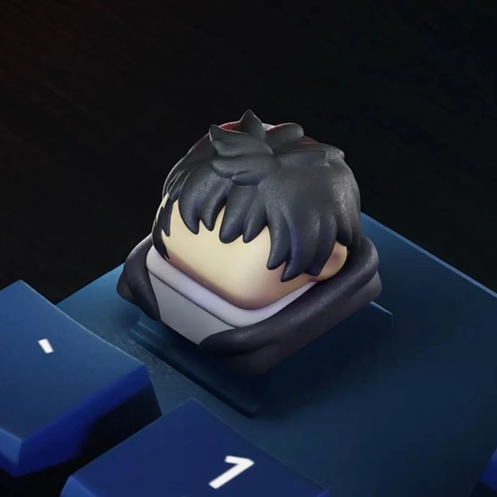 Anime Comic Keycaps, Highly Replicating Anime Characters, Keyboard Decorations, Compatible with Cross Shafts