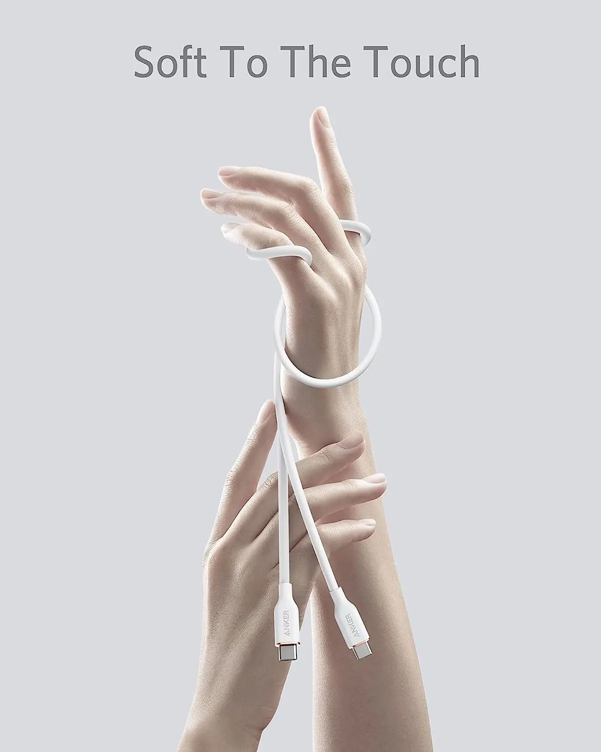 Anker PowerLine III Flow Cable de silicona ultrasuave 100W USB C a USB C Cable USB 2.0 Tipo C Cable de carga