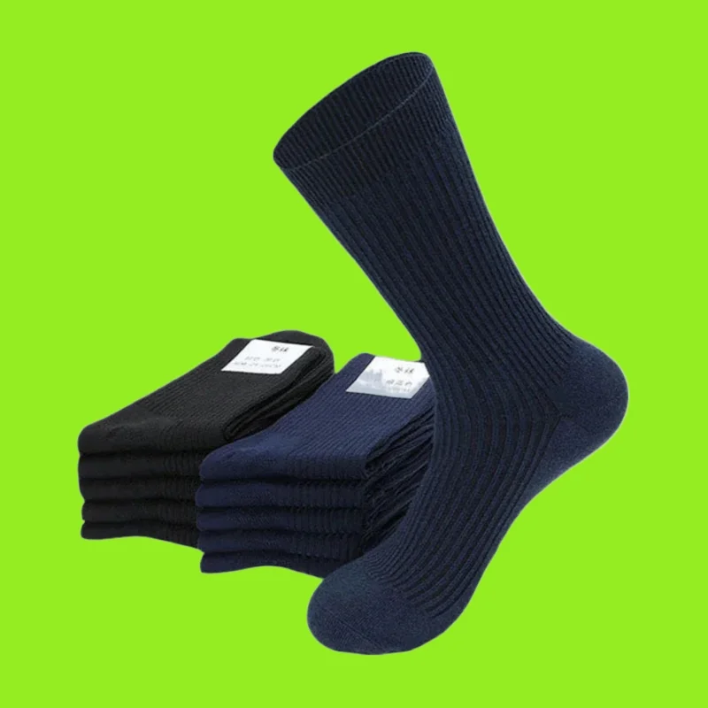 

5/10 Pairs Men's Mid-Calf Sports Socks Versatile Trend Sock Solid Color Female Casual New Fashion 2024 New Sweat-Absorbent Socks