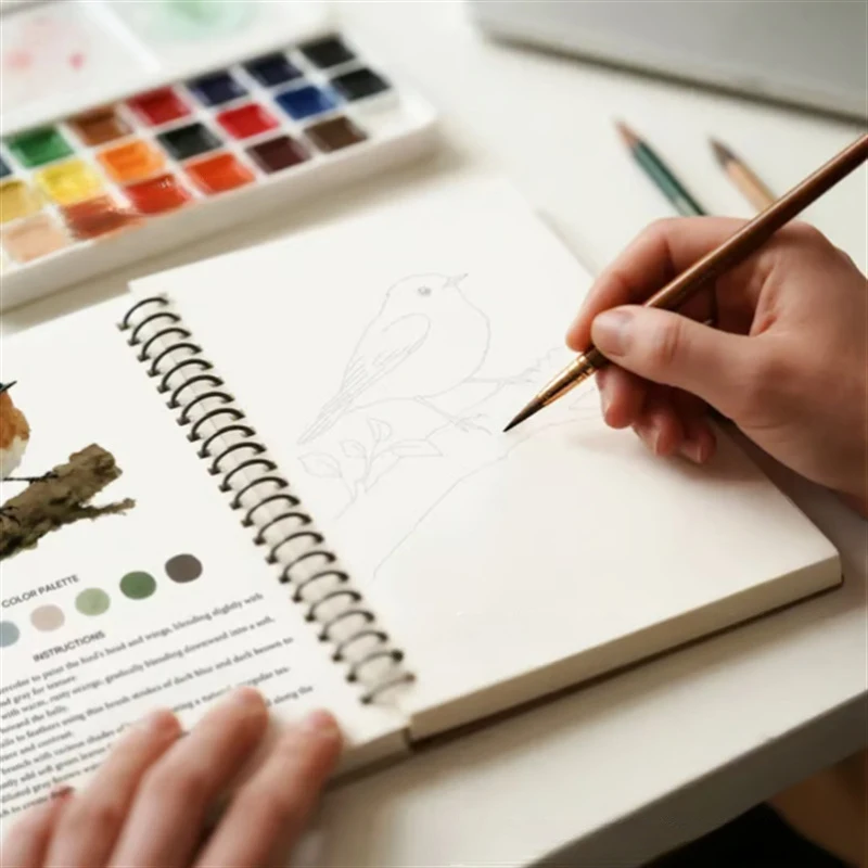 Watercolor Workbooks Coloring Book Beginner Friendly Painting Kit Easy Nature Scenes Paint Set Art Crafts