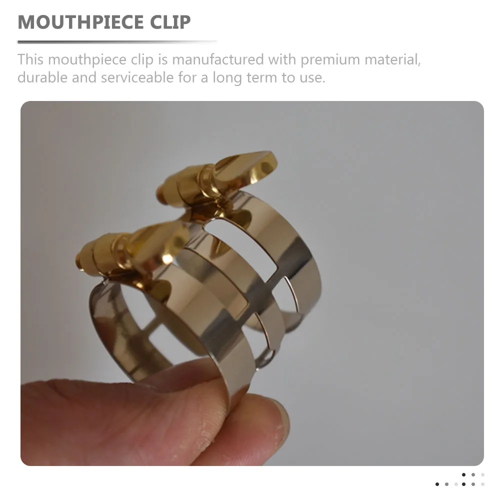 

Premium Alto Saxophone Mouthpiece Clip Durable Metal Ligature Adjustable Wind Instrument Accessory Replacement For Sax Parts