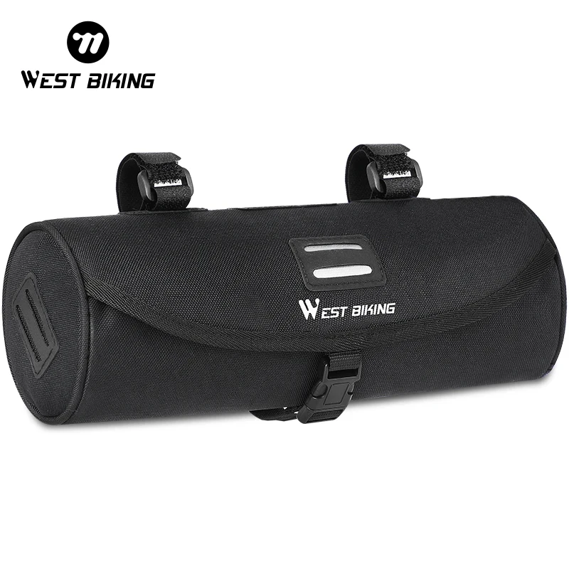 WEST BIKING Bicycle Handlebar Front Bag Scooter Electric Folding Bike Bag Waterproof Pannier Bicycle Handlebar Frame Cycling Bag