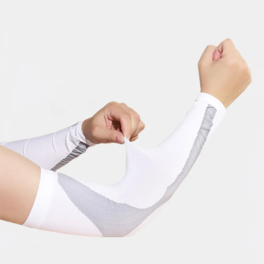 1 Paar Arm Mouwen Zomer Zon Uv Bescherming Ijs Cool Fietsen Vissen Klimmen Rijden Arm Cover Warmers Voor Mannen Vrouwen