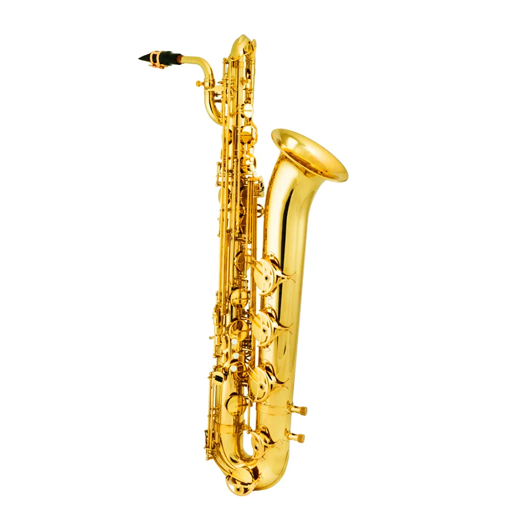 Gold Lacquered Eb Performance Advanced Pure Brass Woodwind Instrument MOP Button Baritone Saxophone KIT OEM Saxophone SAX
