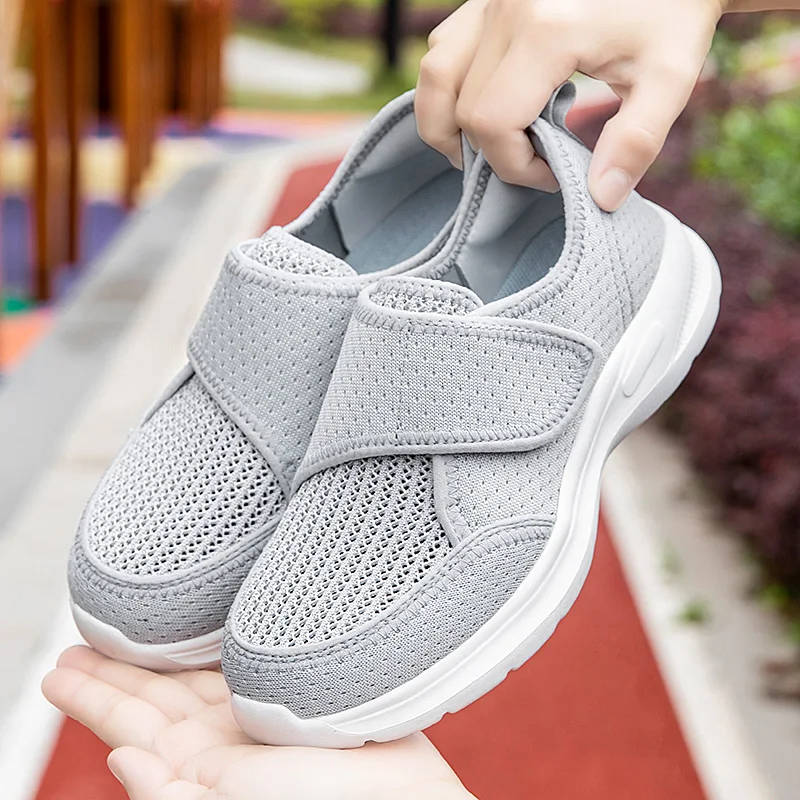 Chaussures de marche décontractées orthopédiques pour femmes, pour pieds larges et enflés, avec ajustement pour l'éversion du pouce, confortables, pour diabétiques, style pieds nus