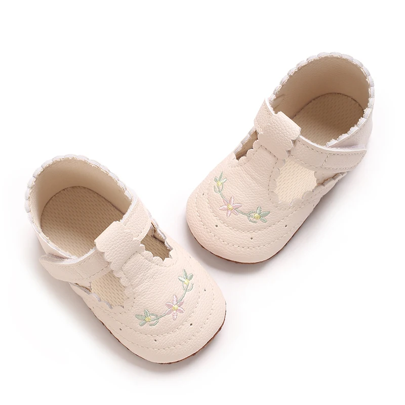 0-18M Baby Mädchen Prinzessin Schuhe Niedlich Gedruckt Weichen Stoff Unten Anti-rutsch Frühling und Herbst Prinzessin Schuhe erste Schritt Schuhe – Detail 6