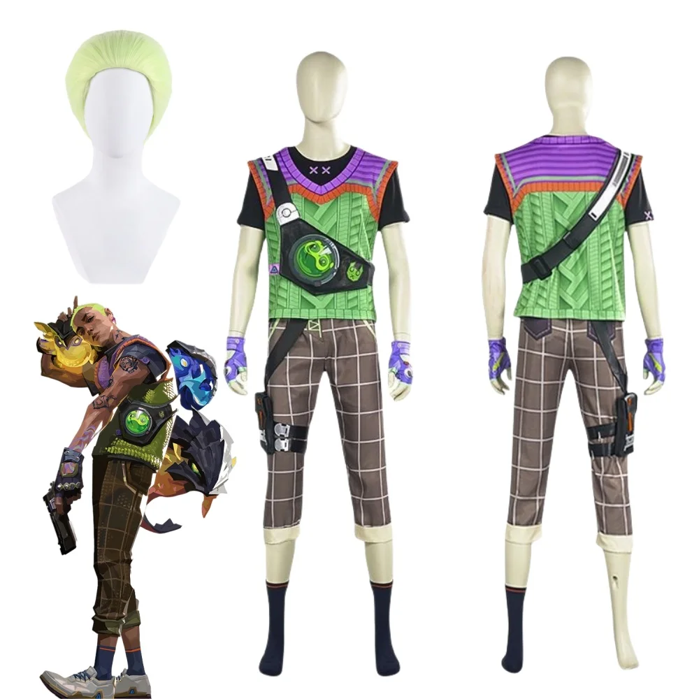 

Gekko Cosplay Game VALORANT Costume Wig Halloween Anime Clothes Uniform 2025