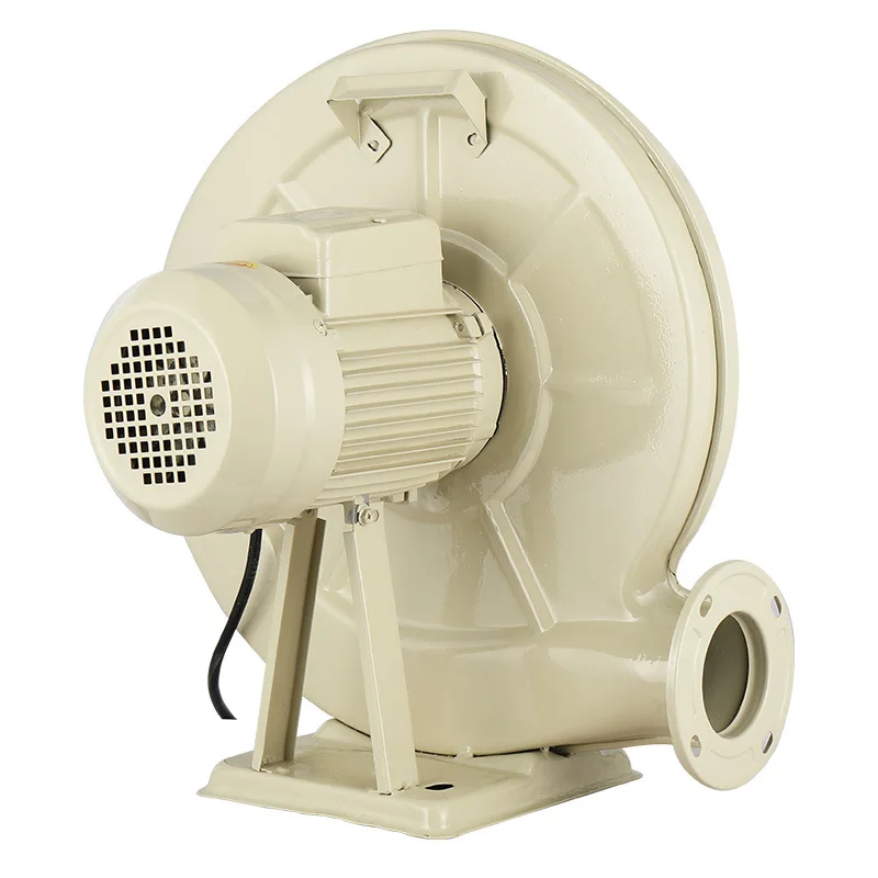 Steel Casing Medium Pressure Fan 220V Centrifugal Blower Low Noise Kitchen Woodworking Carving High Power Exhaust Fan