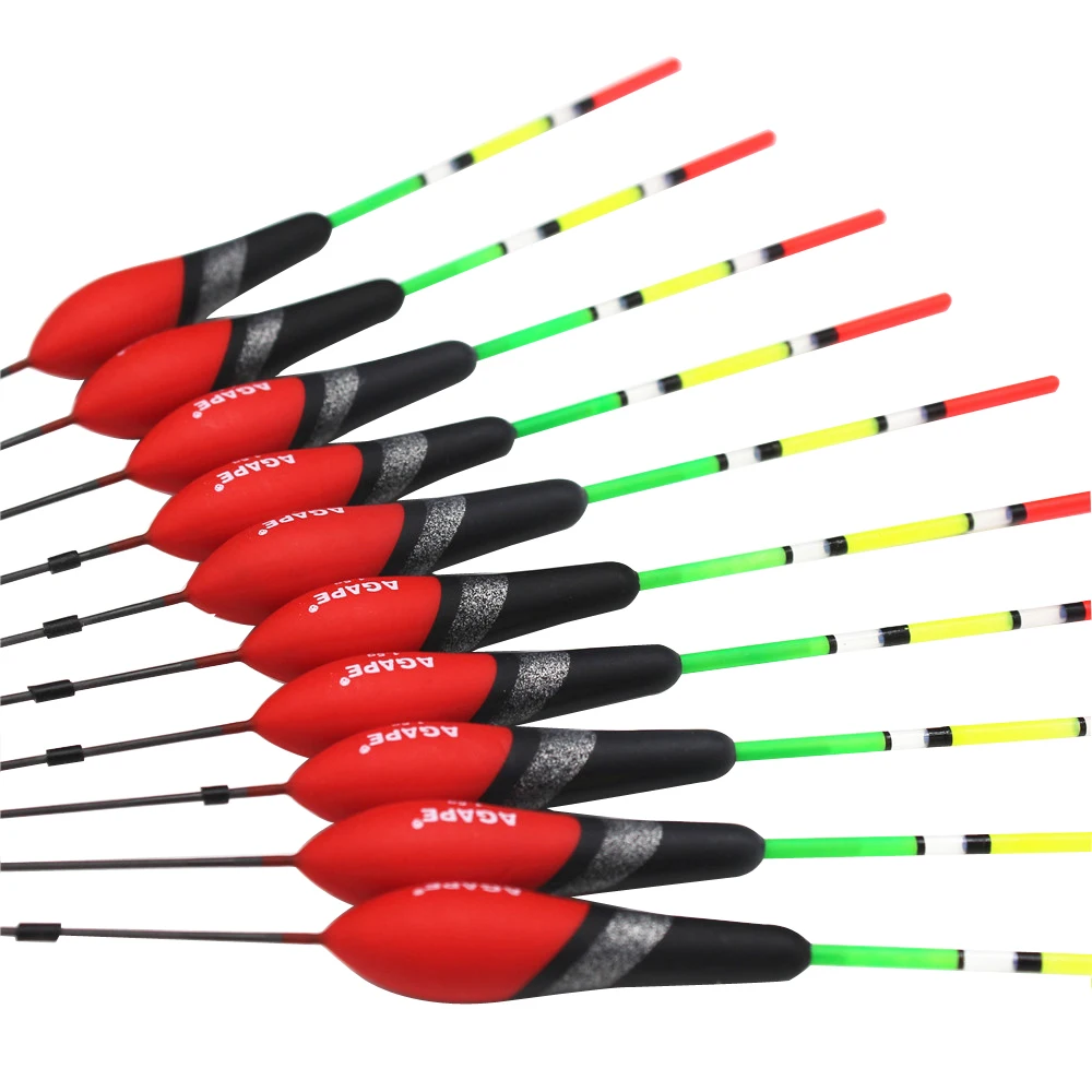 AGAPE Pole Fishing Floats Bobbers 0.5G 1.0G 1.5G 2.0G Stick Buoys Accesories Balsa Wood Oem Factory Store 210041